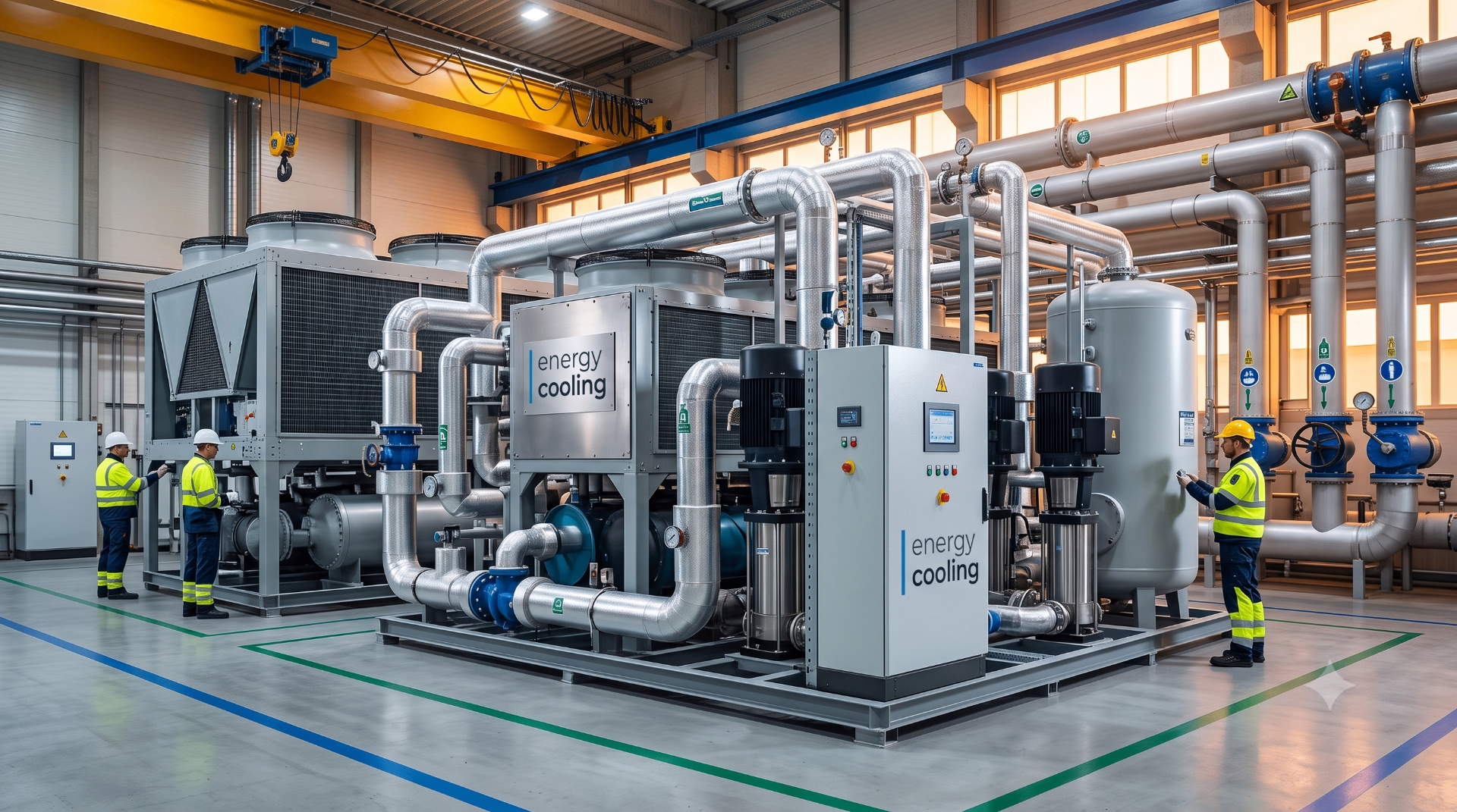 EnergyCooling industriële chiller-installatie